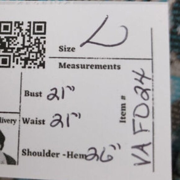 Vintage Leo Danal Blue & Brown Floral Button Up Jacket Size L - Picture 9 of 9